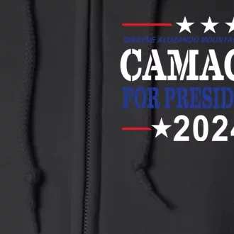 CAMACHO FOR PRESIDENT IN 2024 Presidential Election Humor Full Zip Hoodie