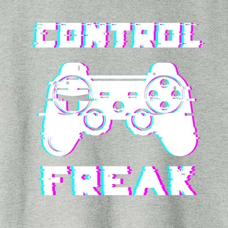 Control Freak Play Arcade Game Over Playing Games Gaming Win Cool Gift Women's Crop Top Tee