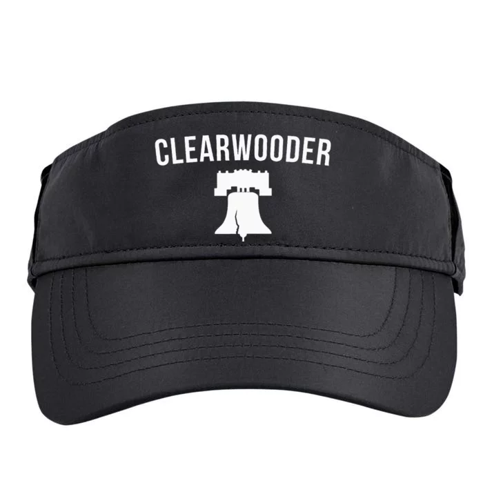 Clearwooder Funny Philadelphia Slang Clearwater Fl Adult Drive Performance Visor