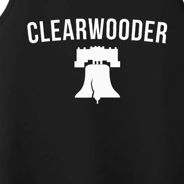 Clearwooder Funny Philadelphia Slang Clearwater Fl Performance Tank