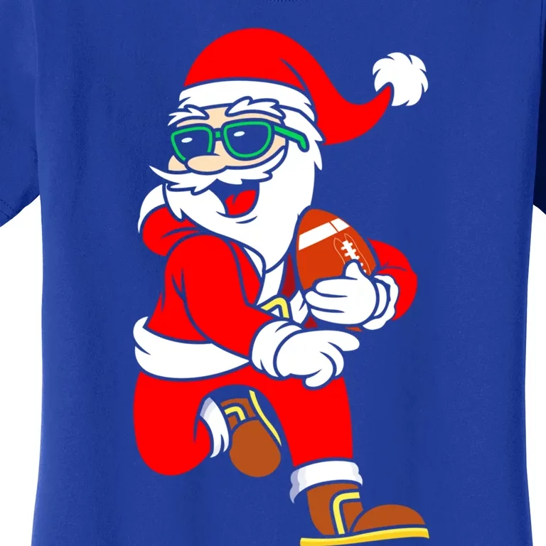 Chistmas Football Player Coach Touchdown Reindeer Xmas Gift Women's T-Shirt