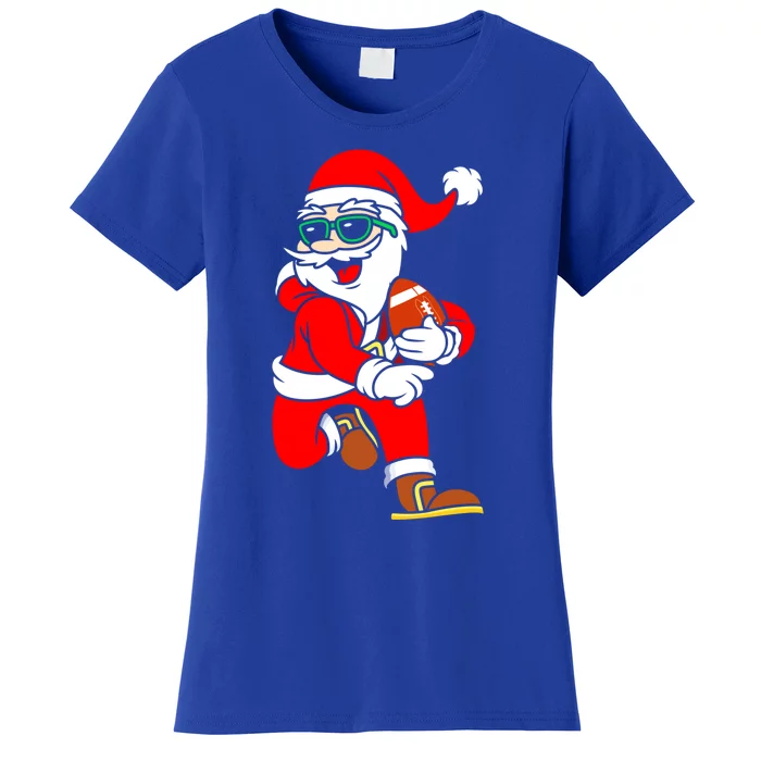 Chistmas Football Player Coach Touchdown Reindeer Xmas Gift Women's T-Shirt