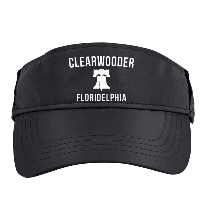 Clearwooder Funny Philadelphia Slang Clearwater Fl Adult Drive Performance Visor