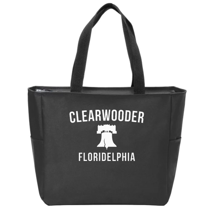 Clearwooder Funny Philadelphia Slang Clearwater Fl Zip Tote Bag