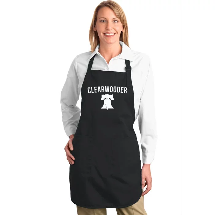 Clearwooder Funny Philadelphia Slang Clearwater Fl Full-Length Apron With Pocket