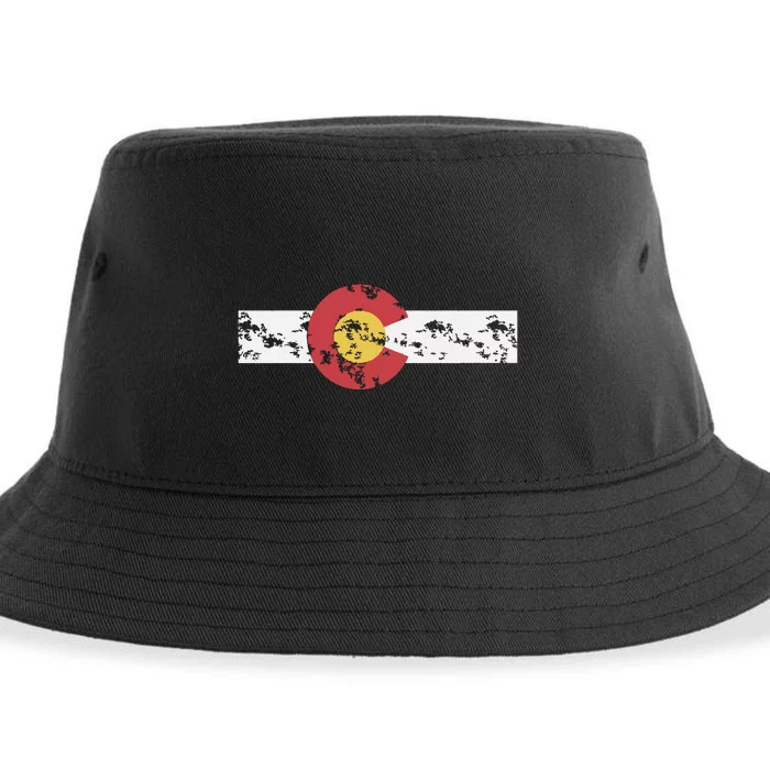 Colorado Flag Patriotic Colorado State Day Sustainable Bucket Hat