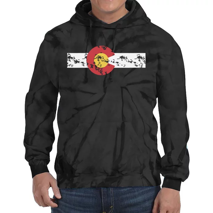 Colorado Flag Patriotic Colorado State Day Tie Dye Hoodie