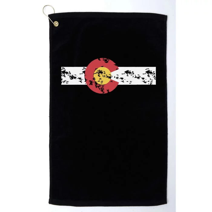 Colorado Flag Patriotic Colorado State Day Platinum Collection Golf Towel