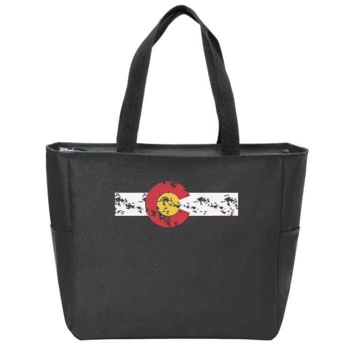 Colorado Flag Patriotic Colorado State Day Zip Tote Bag