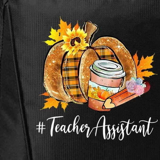 Cozy Fall Pumpkin Latte for Teacher Assistants City Backpack