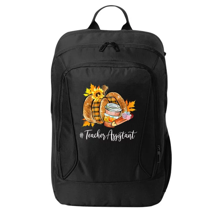 Cozy Fall Pumpkin Latte for Teacher Assistants City Backpack