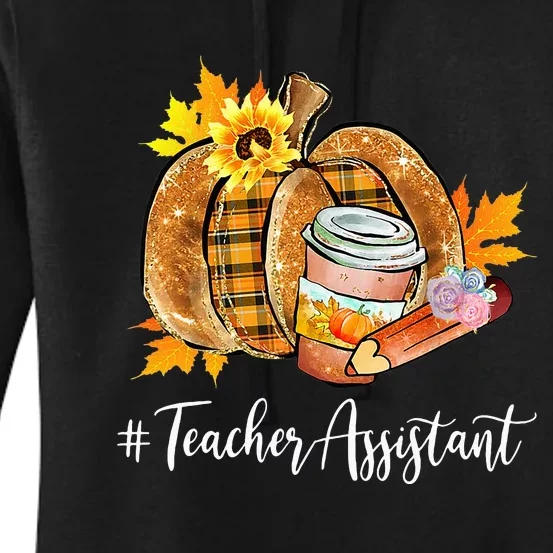 Cozy Fall Pumpkin Latte for Teacher Assistants Women's Pullover Hoodie