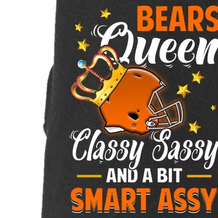 Chicago Football Queen Classy Sassy And A Bit Smart Assy Doggie 3-End Fleece Hoodie