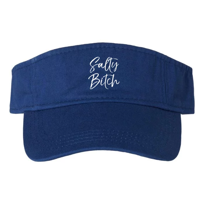 Cute Feminist Quote Empowert Gift Salty Bitch Meaningful Gift Valucap Bio-Washed Visor