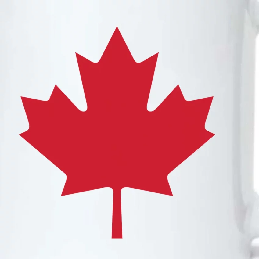 Canadian Flag Red Maple Leaf Canada Day Black Color Changing Mug