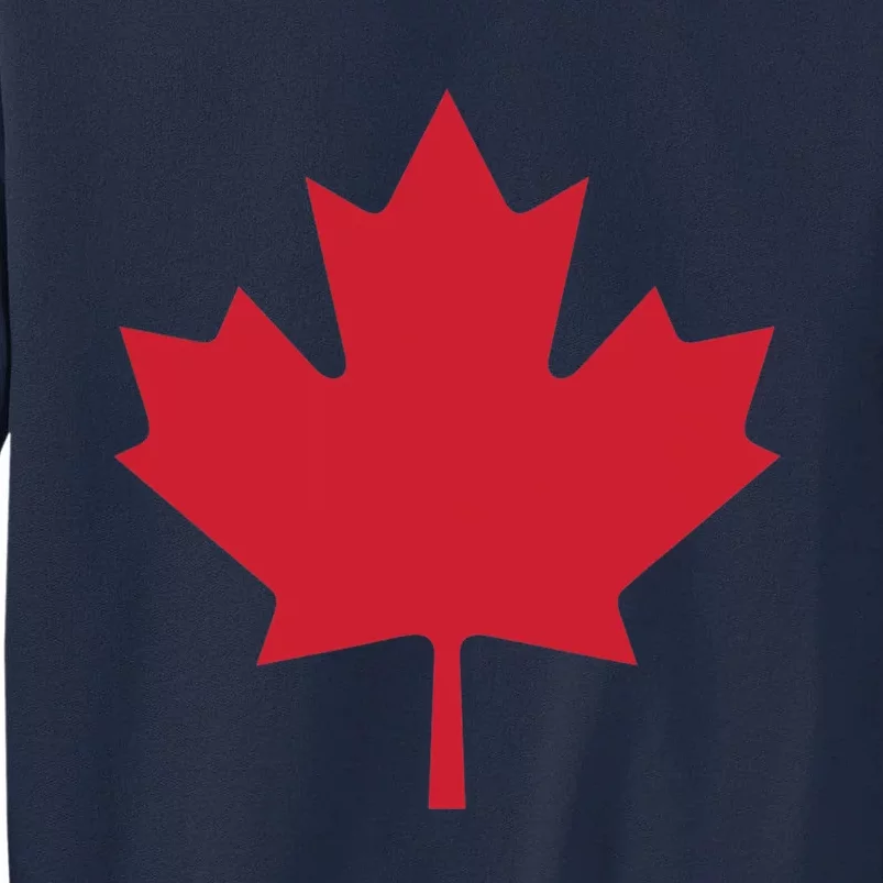 Canadian Flag Red Maple Leaf Canada Day Tall Sweatshirt