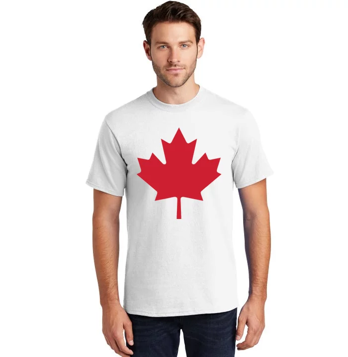 Canadian Flag Red Maple Leaf Canada Day Tall T-Shirt