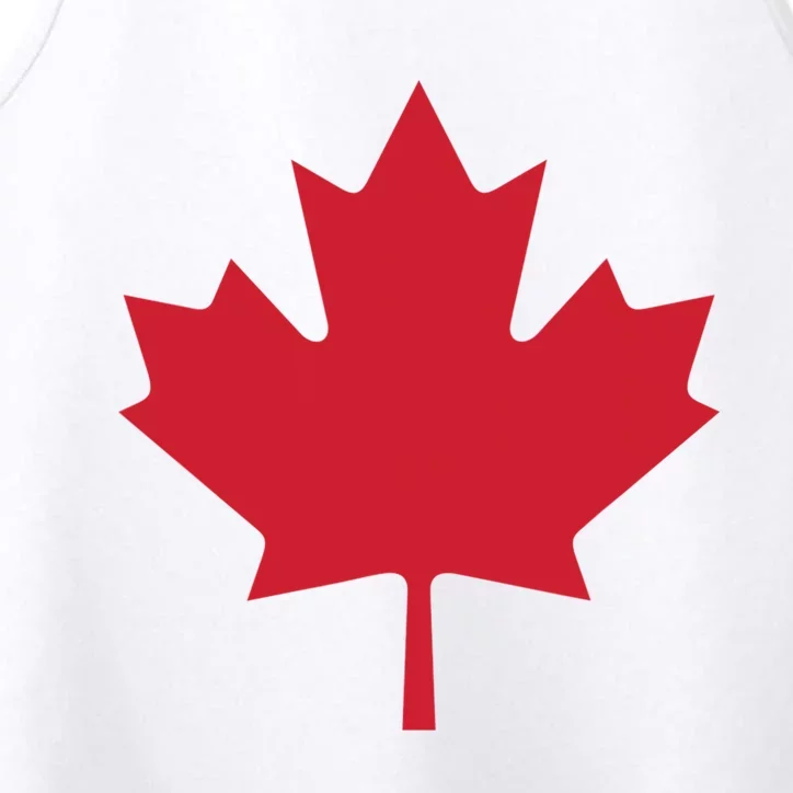 Canadian Flag Red Maple Leaf Canada Day Performance Tank