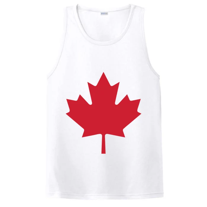 Canadian Flag Red Maple Leaf Canada Day Performance Tank