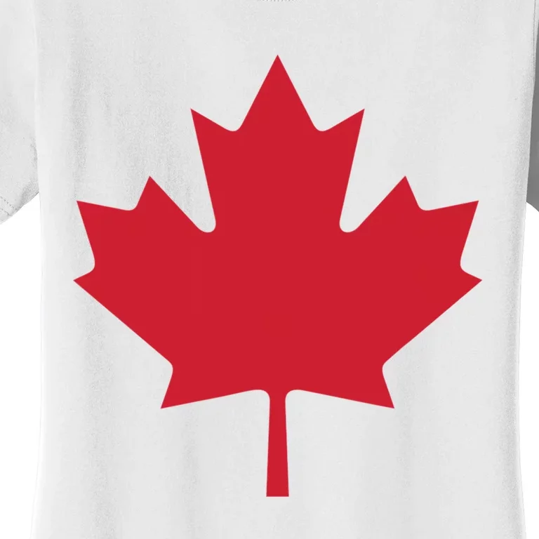 Canadian Flag Red Maple Leaf Canada Day Women's T-Shirt