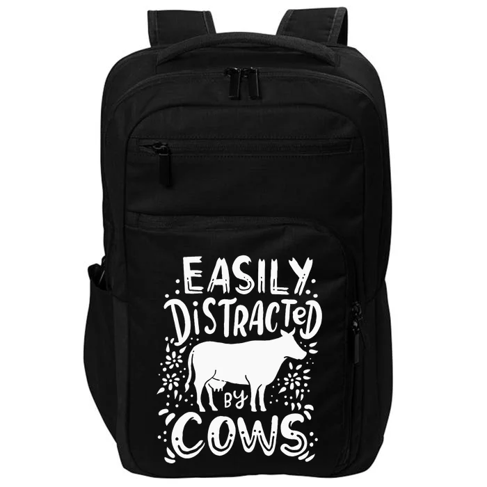 Cow Farmer Ranch Cow Lover Gift Cows Funny Impact Tech Backpack