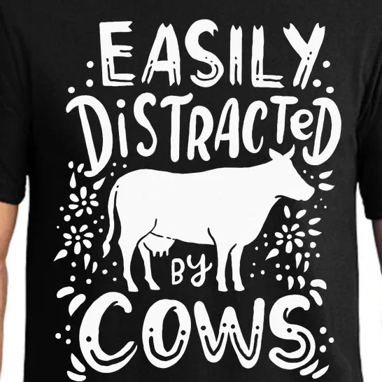 Cow Farmer Ranch Cow Lover Gift Cows Funny Pajama Set