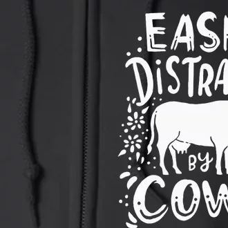 Cow Farmer Ranch Cow Lover Gift Cows Funny Full Zip Hoodie