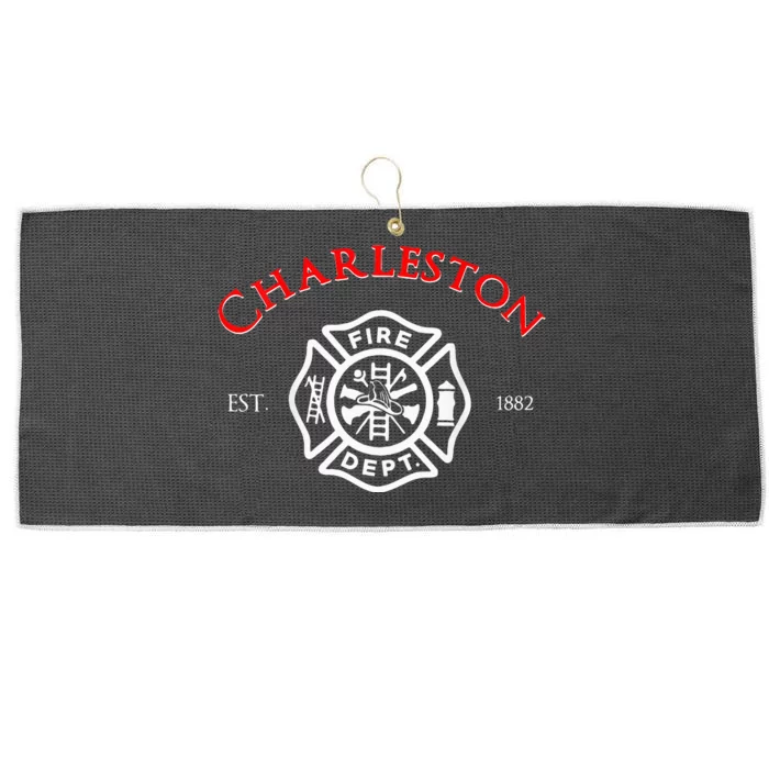 Charleston Fire Rescue South Carolina Firefighter Large Microfiber Waffle Golf Towel