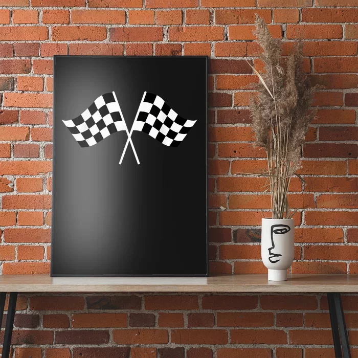 Checkered Flag Racing Poster