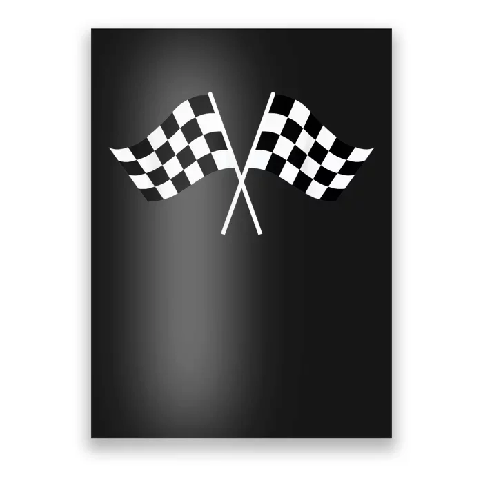 Checkered Flag Racing Poster