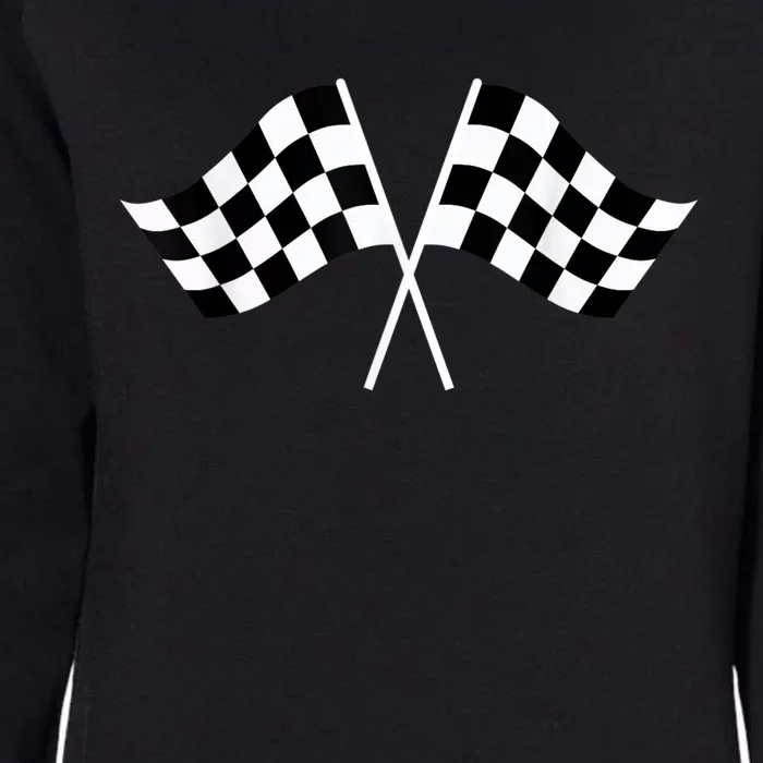 Checkered Flag Racing Womens California Wash Sweatshirt