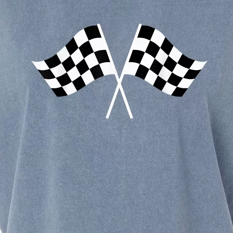 Checkered Flag Racing Garment-Dyed Women's Muscle Tee