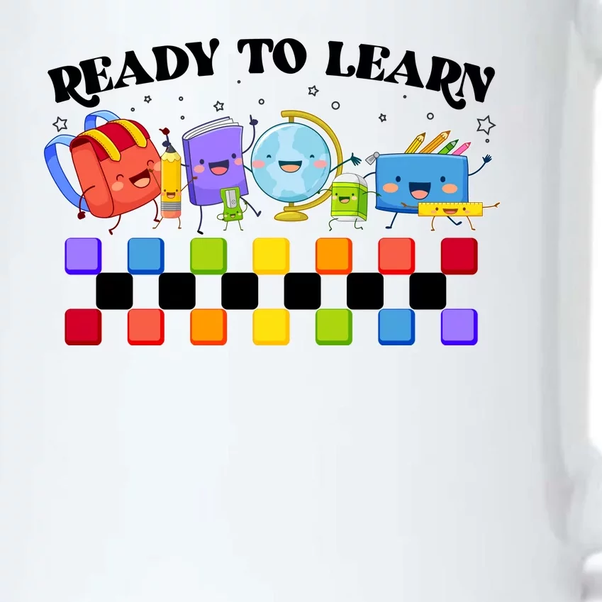 Cute Funny Ready To Learn Back To School Black Color Changing Mug