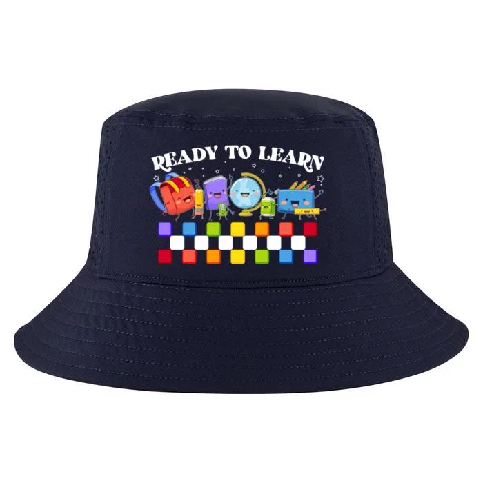 Cute Funny Ready To Learn Back To School Cool Comfort Performance Bucket Hat