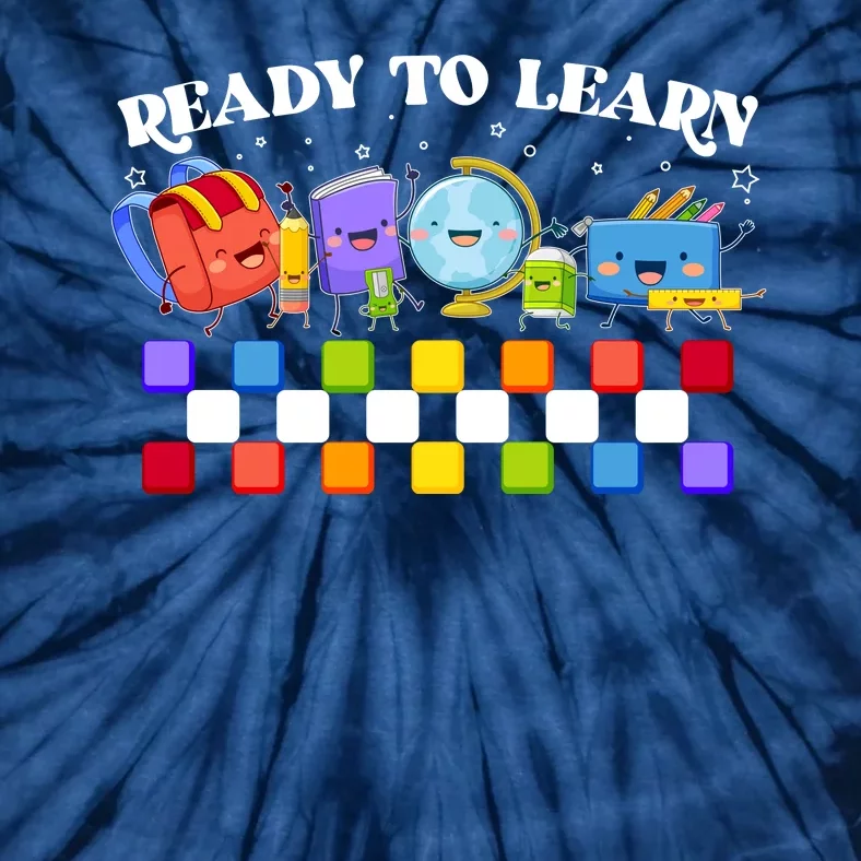 Cute Funny Ready To Learn Back To School Tie-Dye T-Shirt