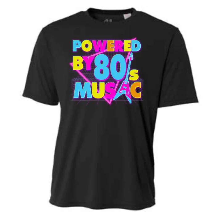 Cool Funny Retro Powered By 80's Music Cooling Performance Crew T-Shirt