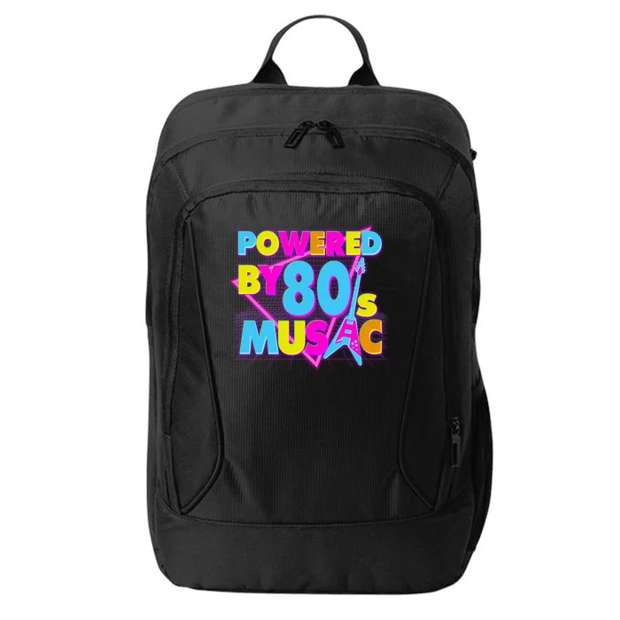 Cool Funny Retro Powered By 80's Music City Backpack