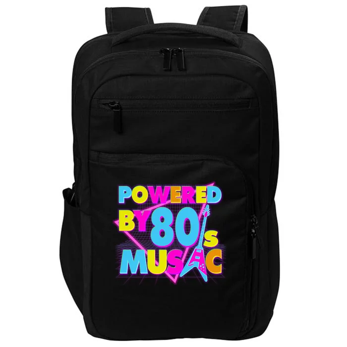 Cool Funny Retro Powered By 80's Music Impact Tech Backpack