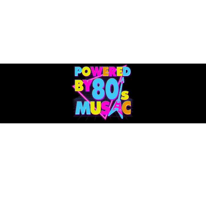 Cool Funny Retro Powered By 80's Music Bumper Sticker