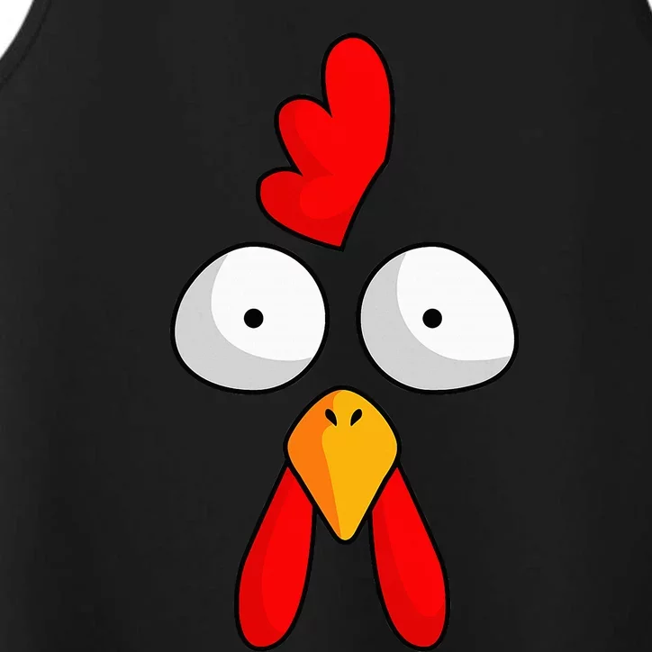 Chicken Face Rooster Halloween Costume Farm Poultry Performance Tank