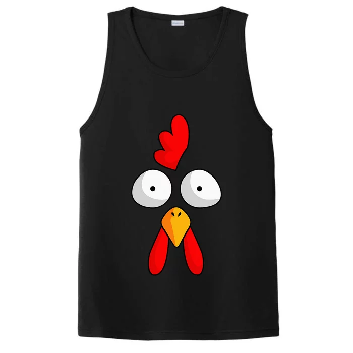 Chicken Face Rooster Halloween Costume Farm Poultry Performance Tank