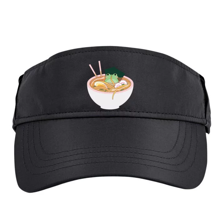 Cute Frog Ramen Adult Drive Performance Visor