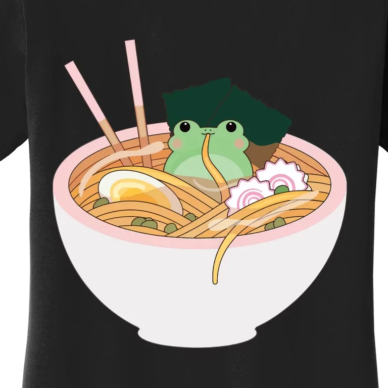 Cute Frog Ramen Women's T-Shirt