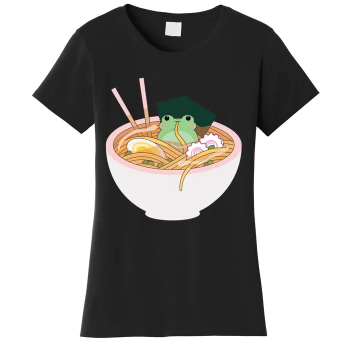 Cute Frog Ramen Women's T-Shirt