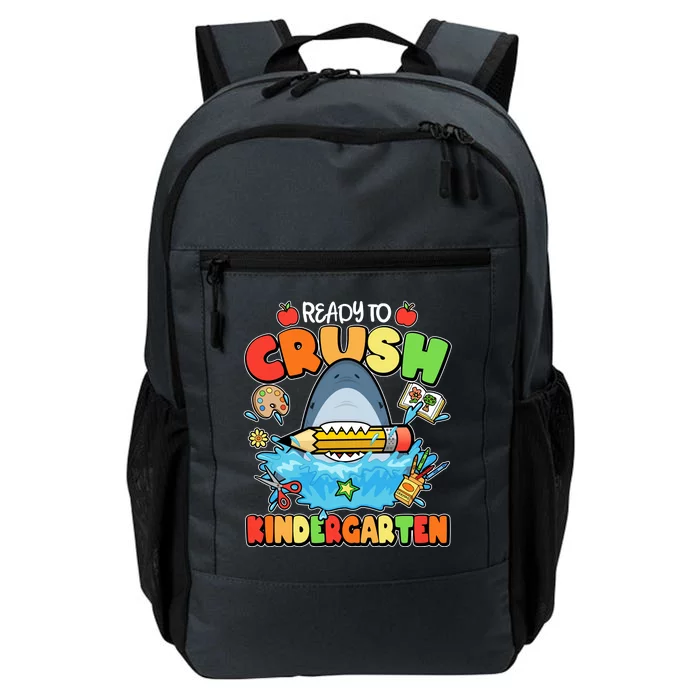 Cute Funny Ready To Crush Kindergarten School Shark Daily Commute Backpack