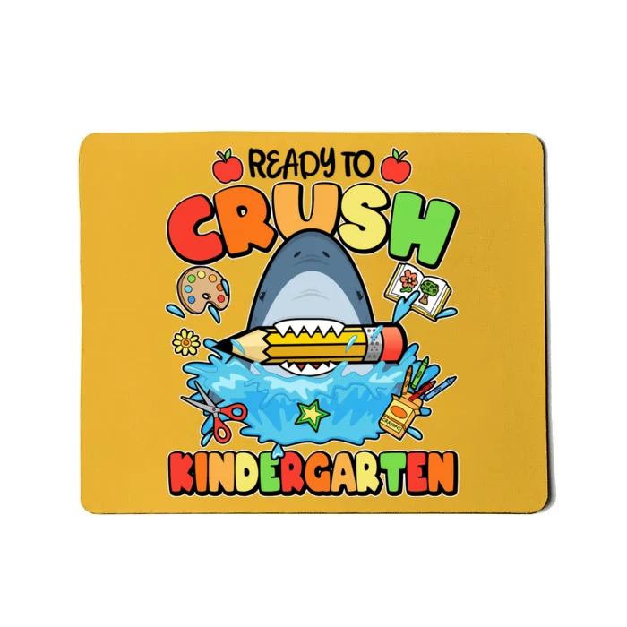 Cute Funny Ready To Crush Kindergarten School Shark Mousepad