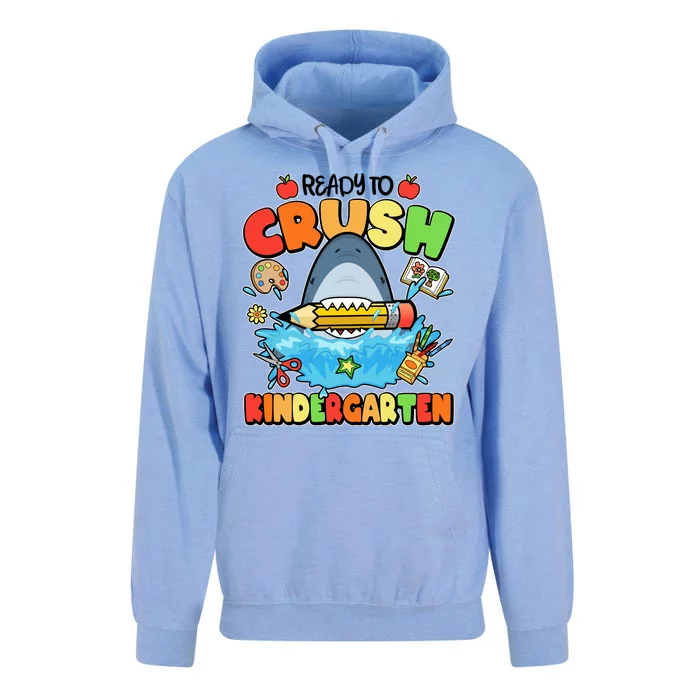 Cute Funny Ready To Crush Kindergarten School Shark Unisex Surf Hoodie