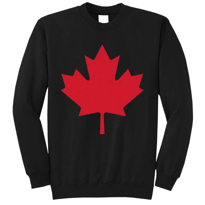 Canadian Flag Red Maple Leaf Canada Day Tall Sweatshirt