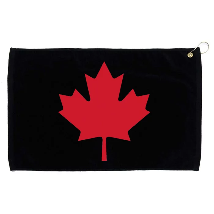 Canadian Flag Red Maple Leaf Canada Day Grommeted Golf Towel