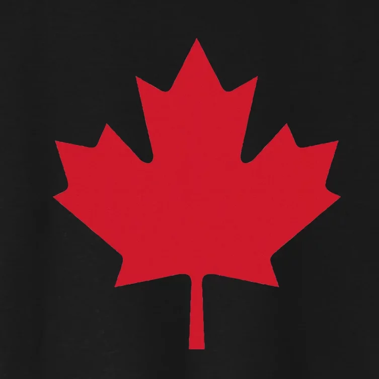 Canadian Flag Red Maple Leaf Canada Day Women's Crop Top Tee